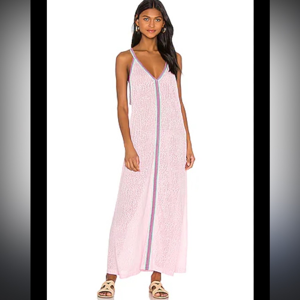 Pitusa Inca Cheetah Sundress in Light Pink standard size